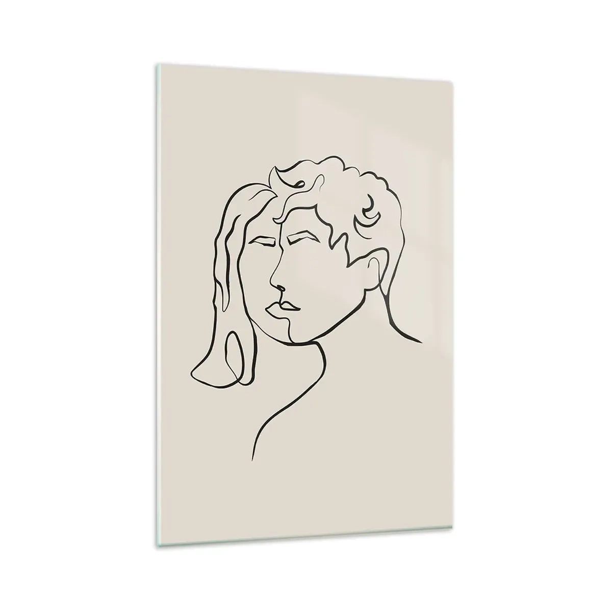 Cuadro sobre vidrio - Impresiones sobre Vidrio - Y se convirtieron en uno - 80x120 cm