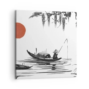 Cuadro sobre lienzo - Impresión de Imagen - Una tarde asiática - 50x50 cm