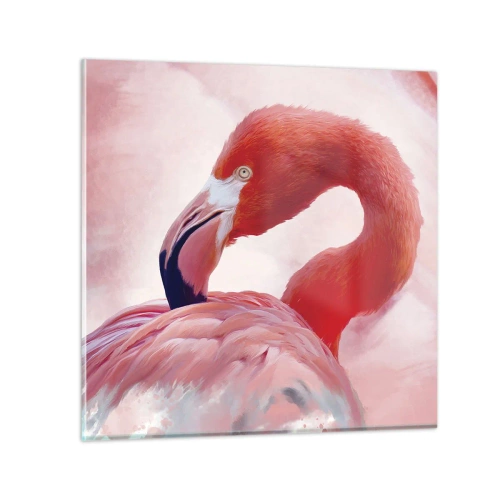 Cuadro sobre vidrio - Impresiones sobre Vidrio - La belleza de las aves - 30x30 cm