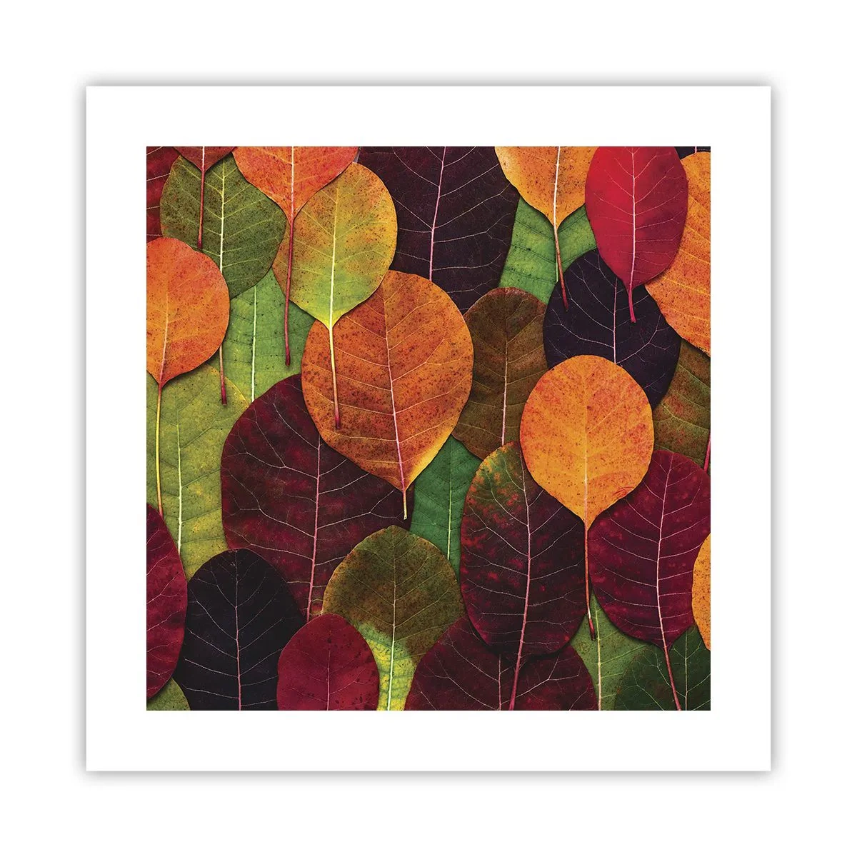 Póster - Mosaico de otoño - 40x40 cm