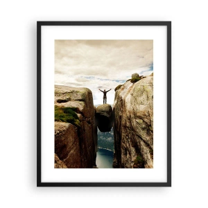 Póster en marco negro - ¿Cómo estoy? - 40x50 cm