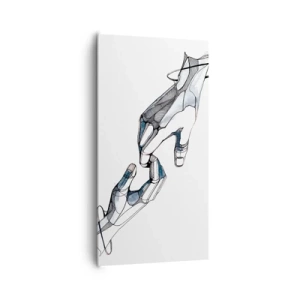 Cuadro sobre lienzo - Impresión de Imagen - Un buen gesto - 65x120 cm