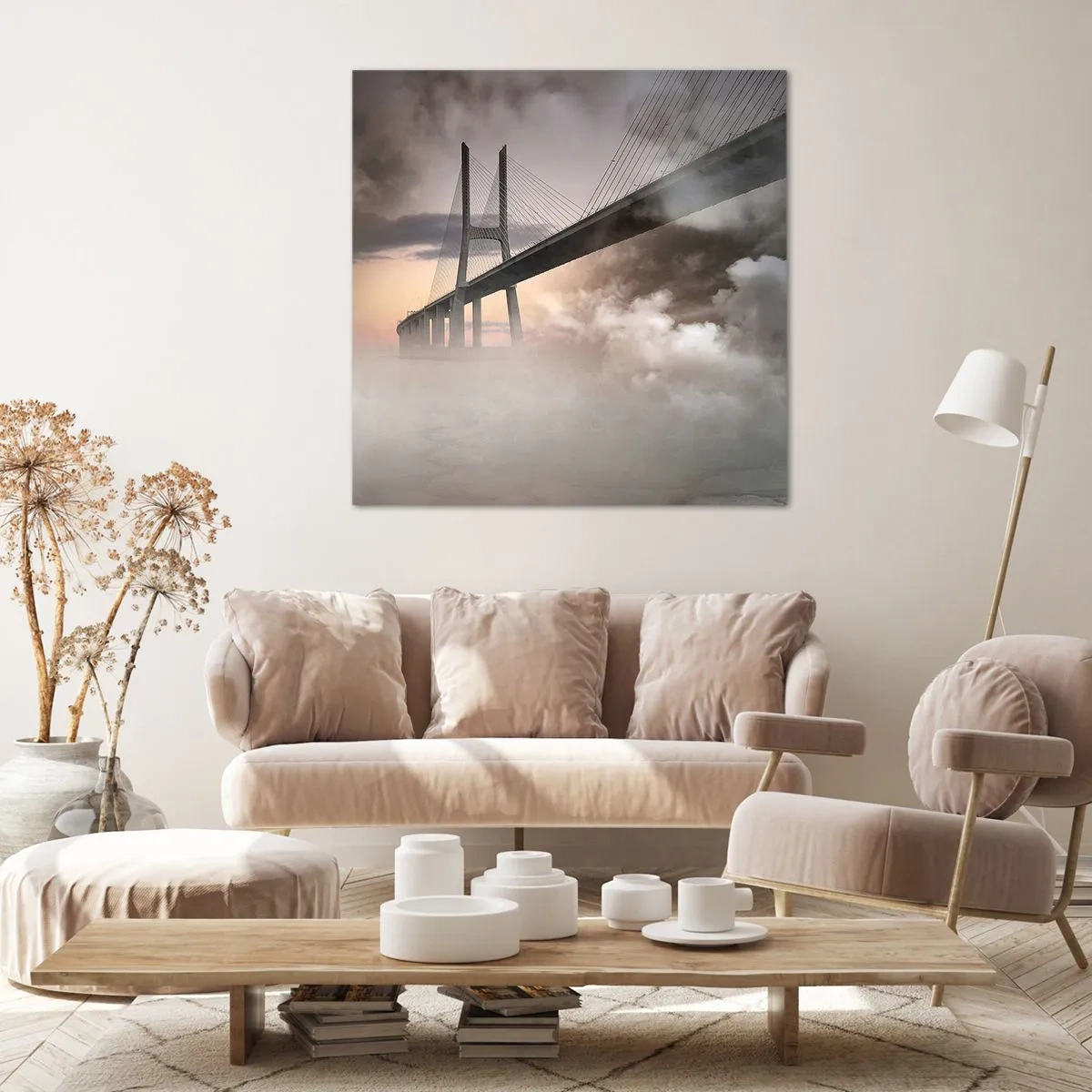 Cuadro sobre lienzo - Impresión de Imagen - Junto al río que no existe - 50x50 cm