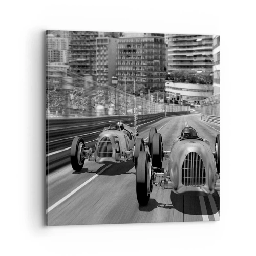 Cuadro sobre lienzo - Impresión de Imagen - Érase una vez en Montecarlo - 70x70 cm