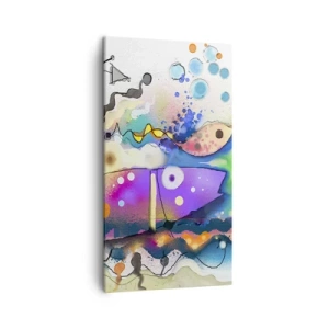 Cuadro sobre lienzo - Impresión de Imagen - ¡No hay palabras! - 45x80 cm