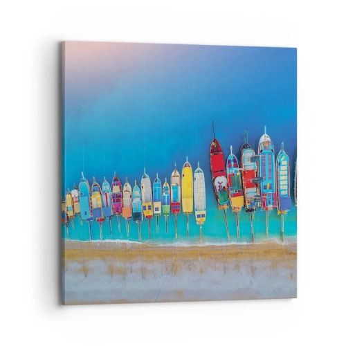 Cuadro sobre lienzo - Impresión de Imagen - A vista de pájaro - 70x70 cm