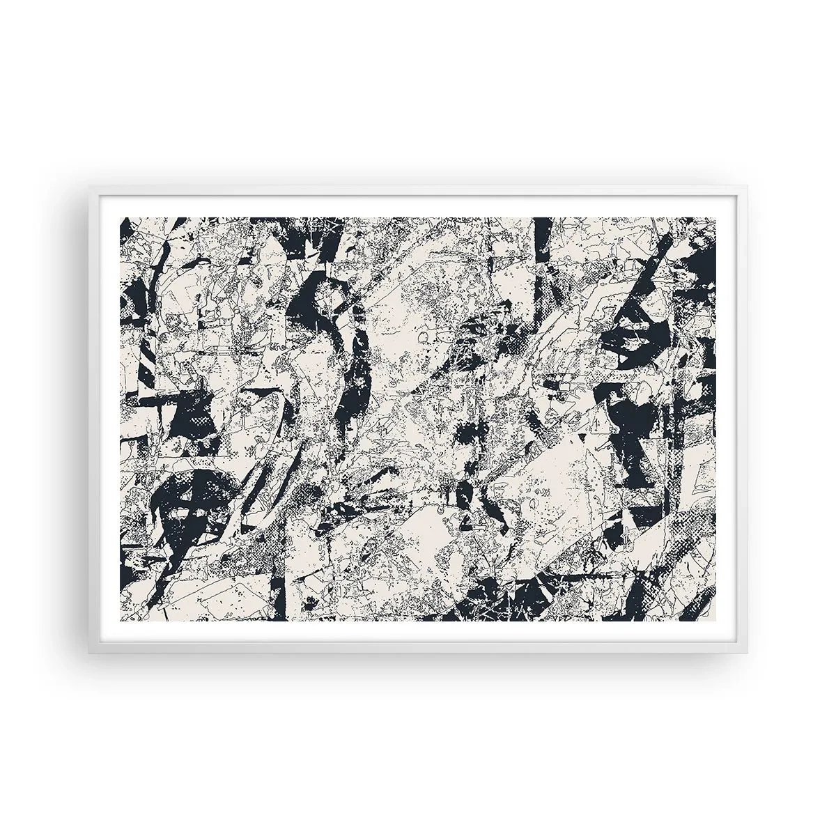 Póster en marco blanco - La interpenetración de los opuestos - 100x70 cm