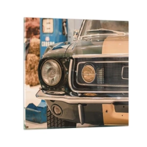 Cuadro sobre vidrio - Impresiones sobre Vidrio - Encuentro con una leyenda - 70x70 cm