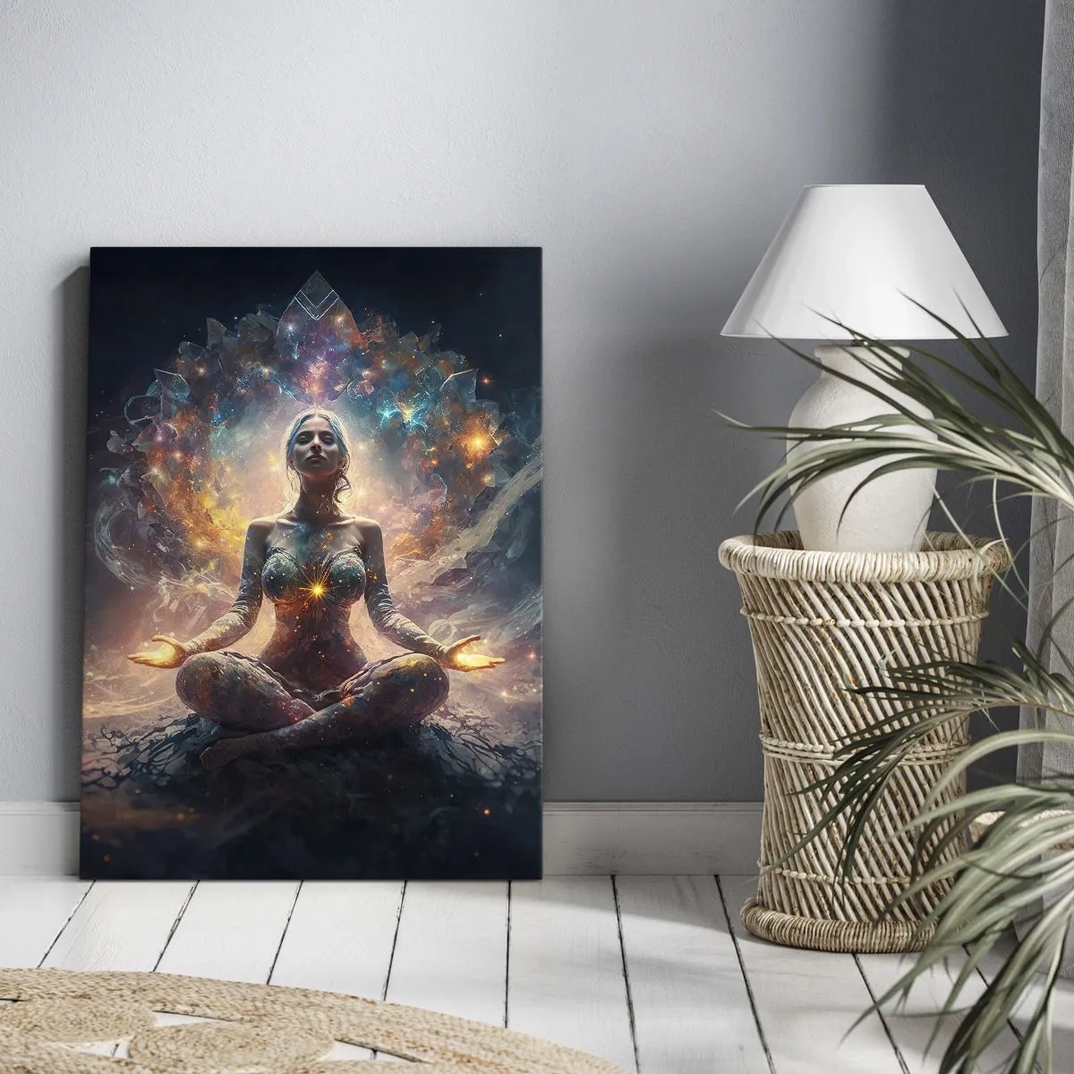 Cuadro sobre lienzo - Impresión de Imagen - Flujo de buena energía - 55x100 cm