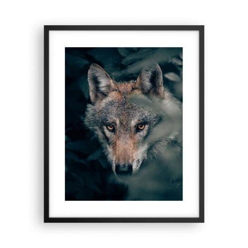 Póster en marco negro - Cazador - 40x50 cm