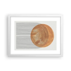 Póster en marco blanco - Una composición soleada - 40x30 cm