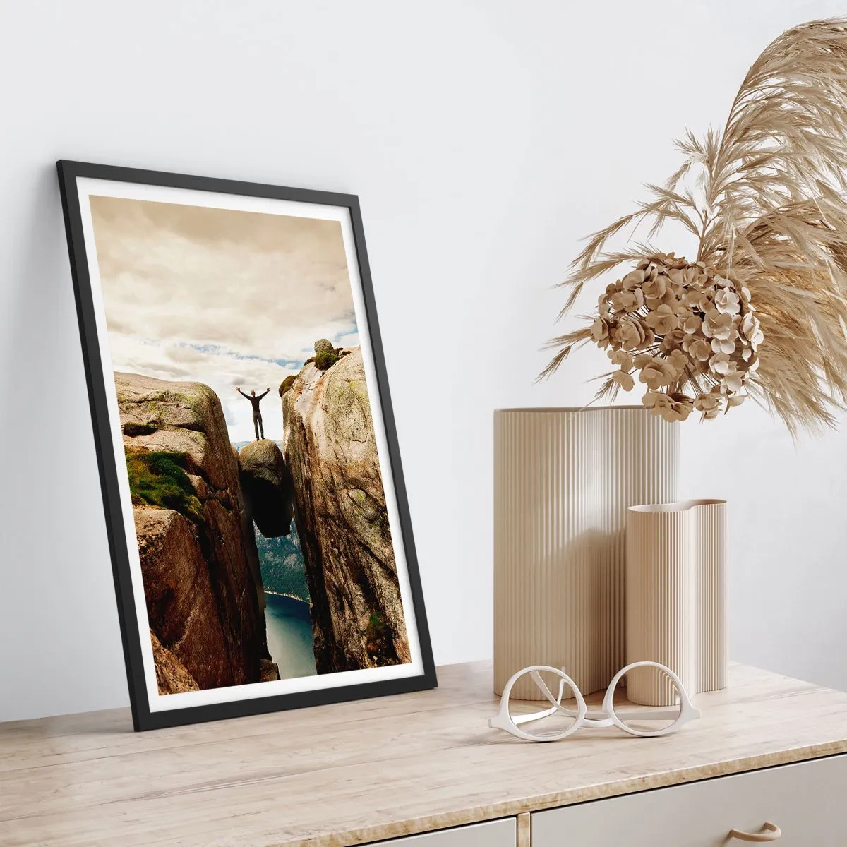 Póster en marco negro - ¿Cómo estoy? - 40x50 cm