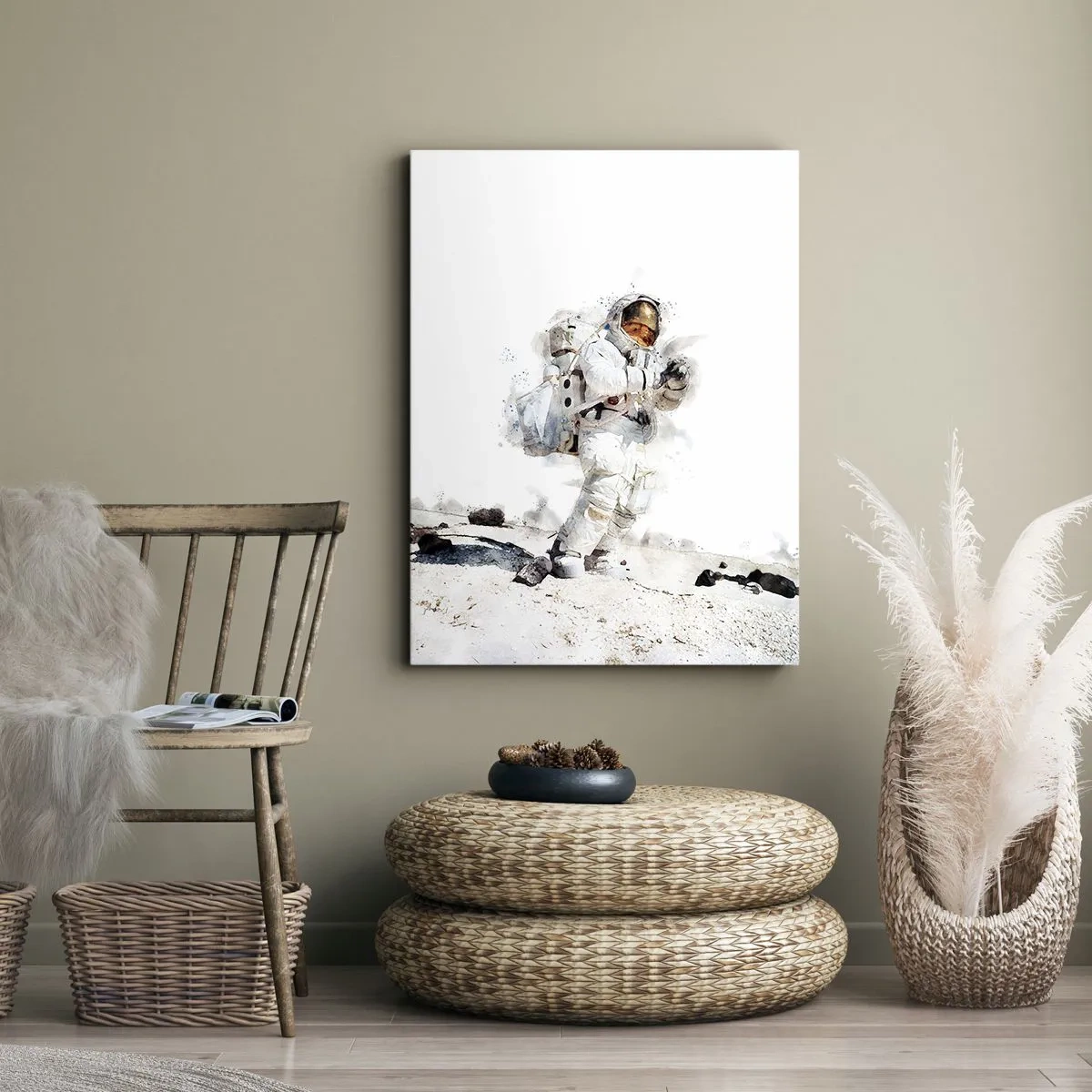 Cuadro sobre lienzo - Impresión de Imagen - Mensajero de la Tierra - 45x80 cm