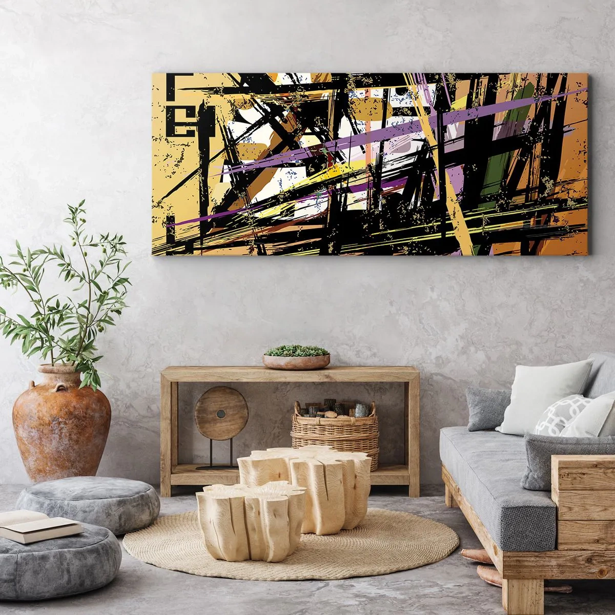 Cuadro sobre lienzo - Impresión de Imagen - Corte afilado - 100x40 cm