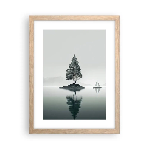 Póster en marco roble claro - Un sueño hecho realidad - 30x40 cm