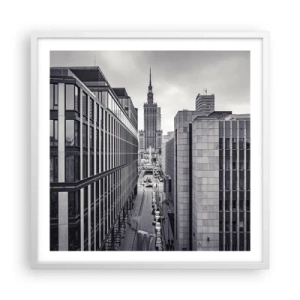 Póster en marco blanco - Valle de Varsovia - 60x60 cm