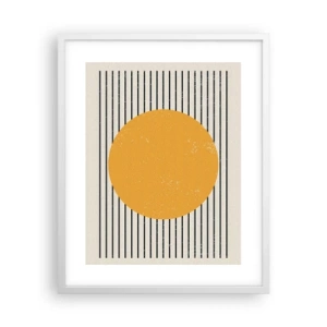 Póster en marco blanco - El poder de la sencillez - 40x50 cm