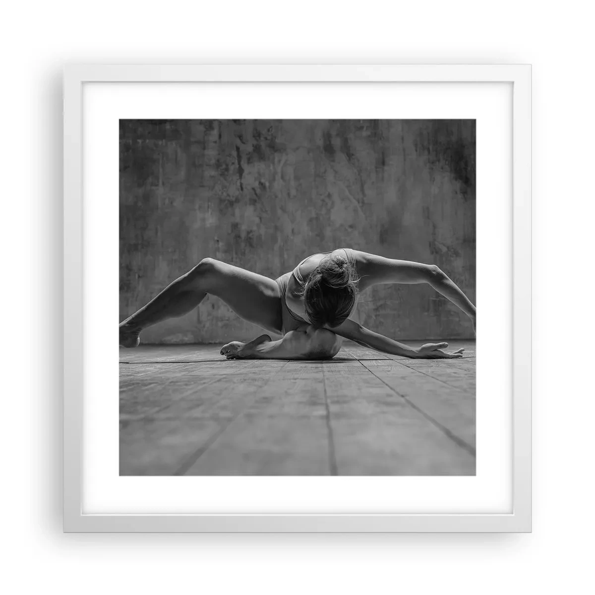 Póster en marco blanco - Simetría encontrada - 40x40 cm