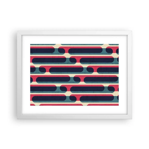 Póster en marco blanco - Profundidad y relieve - 40x30 cm