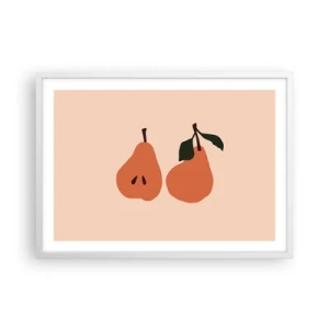 Póster en marco blanco - La dulzura misma - 70x50 cm