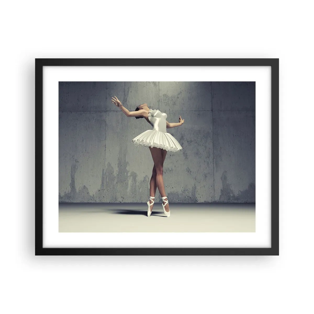 Póster en marco negro - Ligero como un pájaro - 50x40 cm