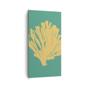 Cuadro sobre lienzo - Impresión de Imagen - Arbusto de un bosque submarino - 65x120 cm