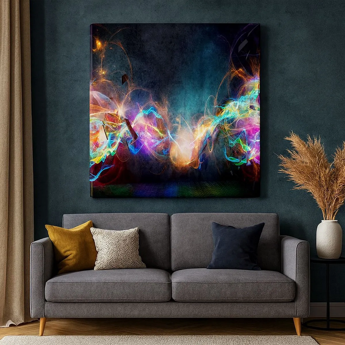 Cuadro sobre lienzo - Impresión de Imagen - Alegremente contra la oscuridad - 30x30 cm