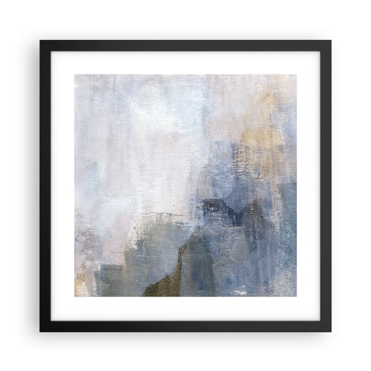 Póster en marco negro - Tonos de color - 40x40 cm