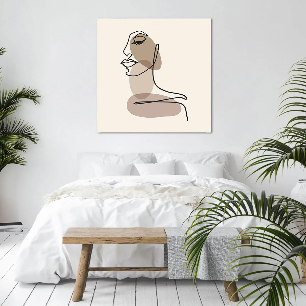Cuadro sobre lienzo - Impresión de Imagen - Una línea de hermosura - 30x30 cm