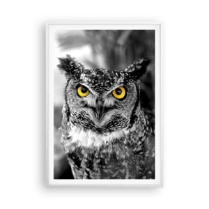 Póster en marco blanco - Nada se puede ocultar - 70x100 cm