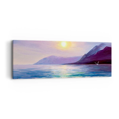 Cuadro sobre lienzo - Impresión de Imagen - Cristal de agua y aire - 90x30 cm