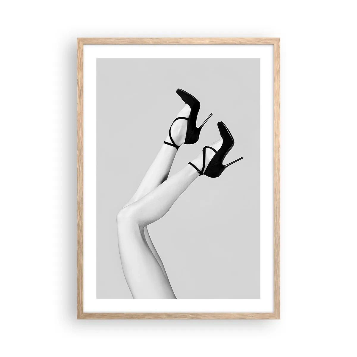 Póster en marco roble claro - Belleza al revés - 50x70 cm