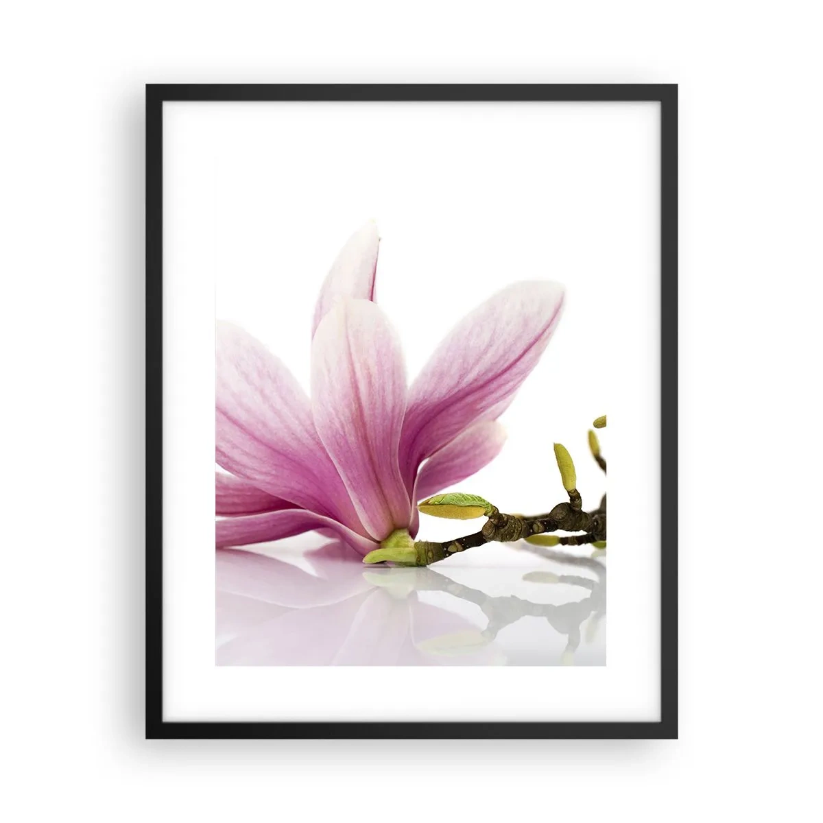 Póster en marco negro - Suave como un soplo de primavera - 40x50 cm