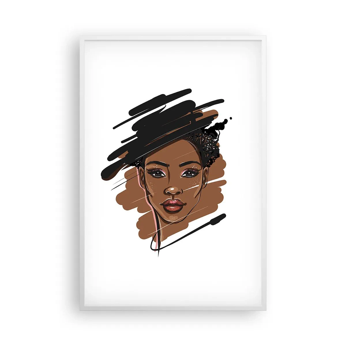 Póster en marco blanco - Dulce como el chocolate - 61x91 cm