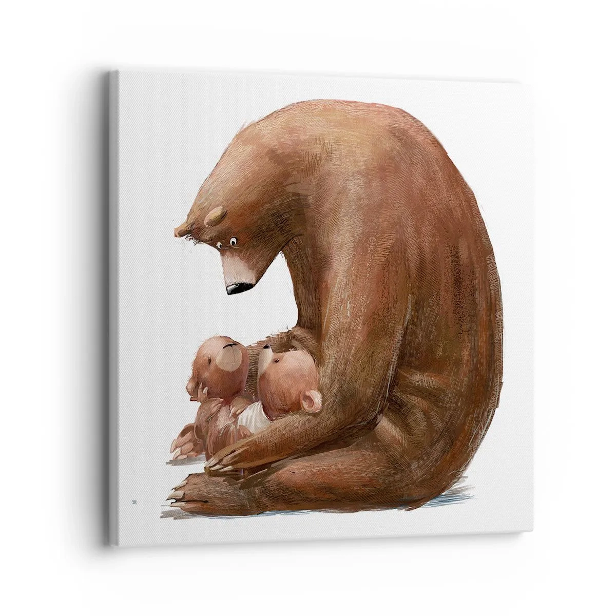 Cuadro sobre lienzo - Impresión de Imagen - Dulces sueños, niños - 30x30 cm