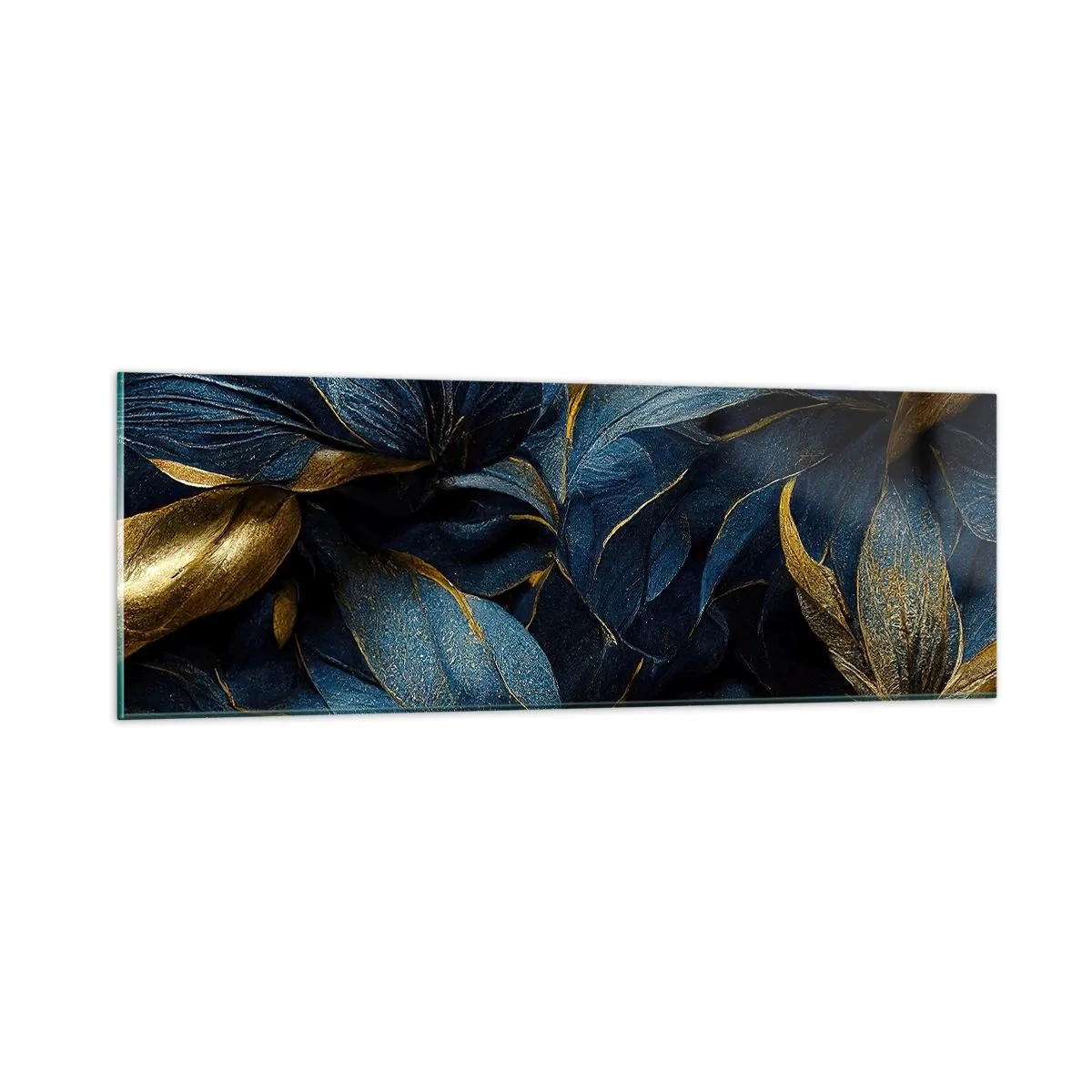 Cuadro sobre vidrio - Impresiones sobre Vidrio - Forradas de oro - 90x30 cm