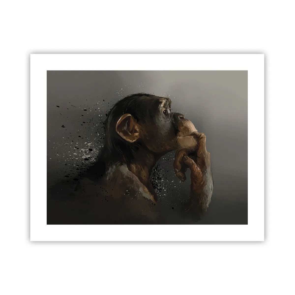 Póster - La evolución del pensador - 50x40 cm