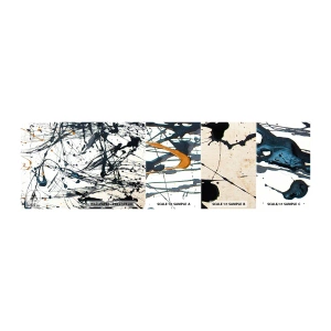 Muestra de fotomural autoadhesivo Deluxe Sticker - Abstracción expresionista - Abstracción, Pedazo, Artístico - 100x30 cm