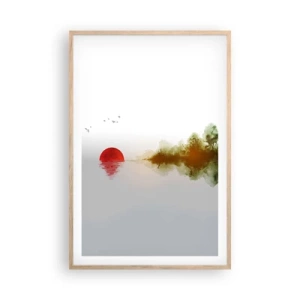 Póster en marco roble claro - Una promesa de paz - 61x91 cm