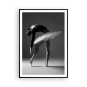 Póster en marco negro - Bella bailarina - 70x100 cm