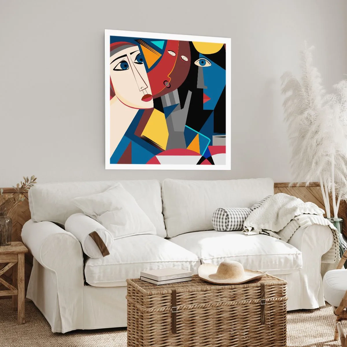 Póster - Conversación cubista - 50x50 cm