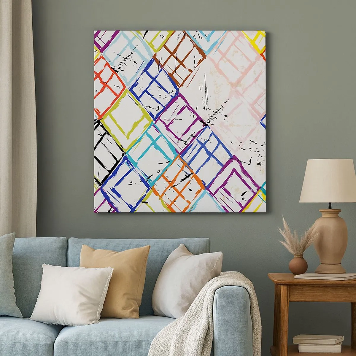 Cuadro sobre lienzo - Impresión de Imagen - Habitáculos en alquiler - 30x30 cm