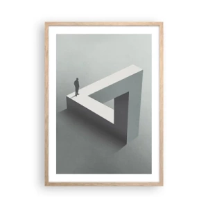 Póster en marco roble claro - Y, sin embargo, es posible - 50x70 cm