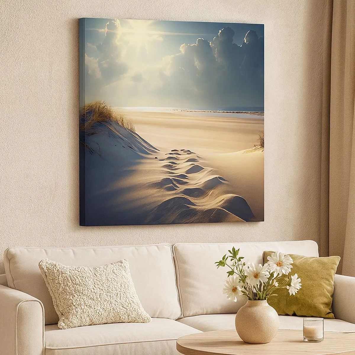 Cuadro sobre lienzo - Impresión de Imagen - Paisaje tranquilizador - 30x30 cm