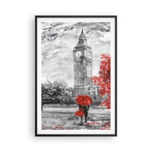 Póster en marco negro - Un día emocionante - 61x91 cm