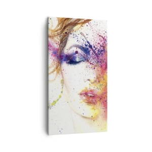 Cuadro sobre lienzo - Impresión de Imagen - Vértigo del arco iris - 45x80 cm
