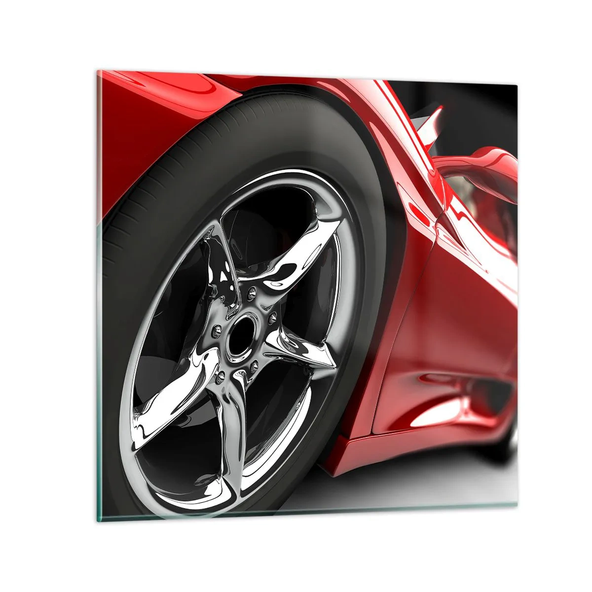 Cuadro sobre vidrio - Impresiones sobre Vidrio - Creado para la velocidad - 40x40 cm