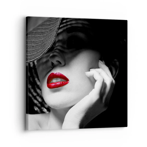 Cuadro sobre lienzo - Impresión de Imagen - Estudio en escarlata - 30x30 cm