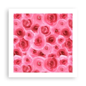 Póster - Rosas abajo y arriba - 50x50 cm