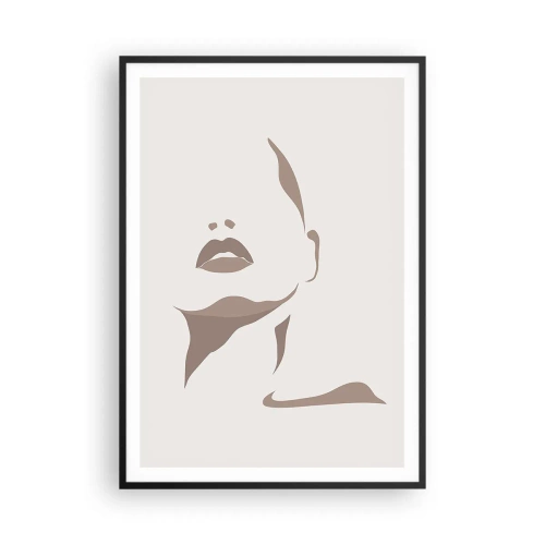 Póster en marco negro - Creación a partir de la luz y la sombra - 70x100 cm